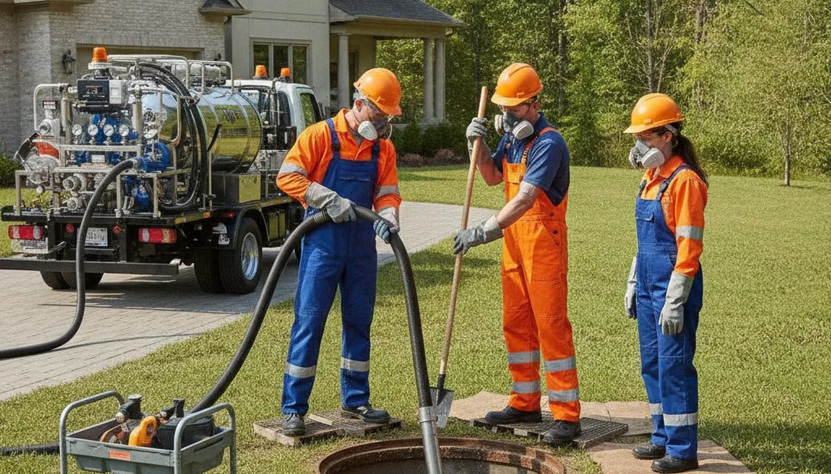 Septic tank cleaning service for Mountain View, CA home plumbing maintenance